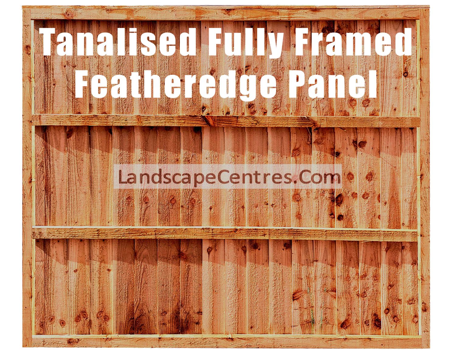 Fully Framed Tanalised (Brown) Featheredge Fence Panel *Please Choose Size*
