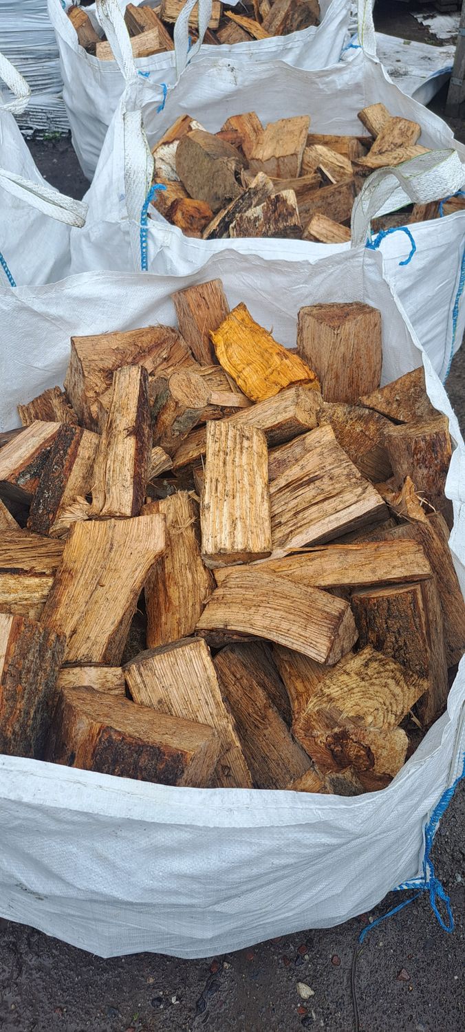 SEASONED HARDWOOD LOGS (BULK BAG)