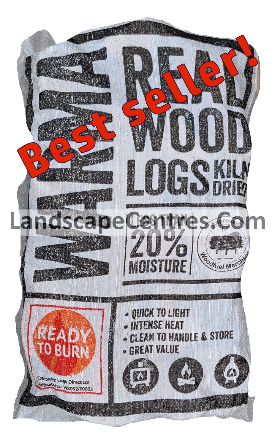 WARMA KILN DRIED SOFTWOOD LOGS (MAXI BAG 20 LOGS APPROX) £14.00 EACH OR 5 BAGS FOR £65.00!