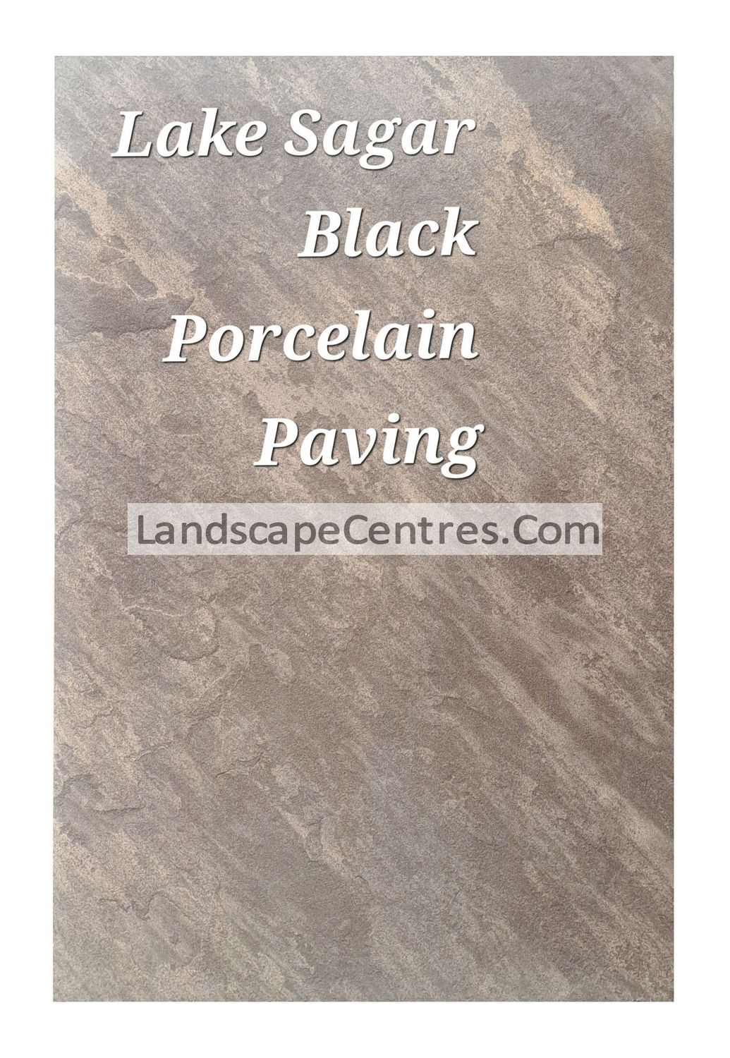 Lake Sagar Black Porcelain Paving Slab- From £26 per m2 (3 Sizes Available)