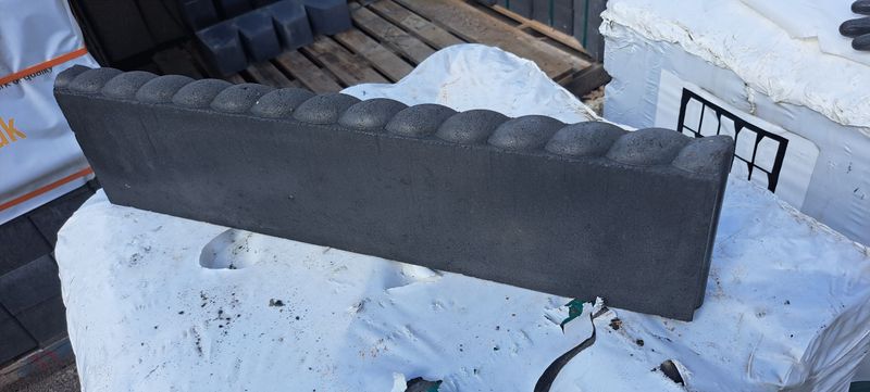Edgelock Charcoal Rope Top Path Edging 600x150x50mm