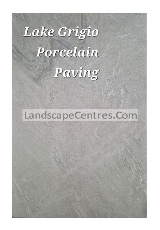 Lake Grigio Porcelain Paving Slab- From £26 per m2 (3 Sizes Available)