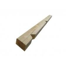 Notched Timber Fence Post