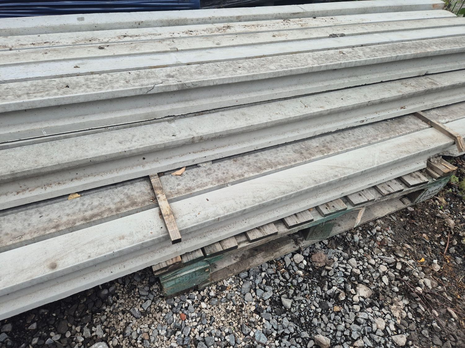 Concrete Slotted Posts Slight Damage
