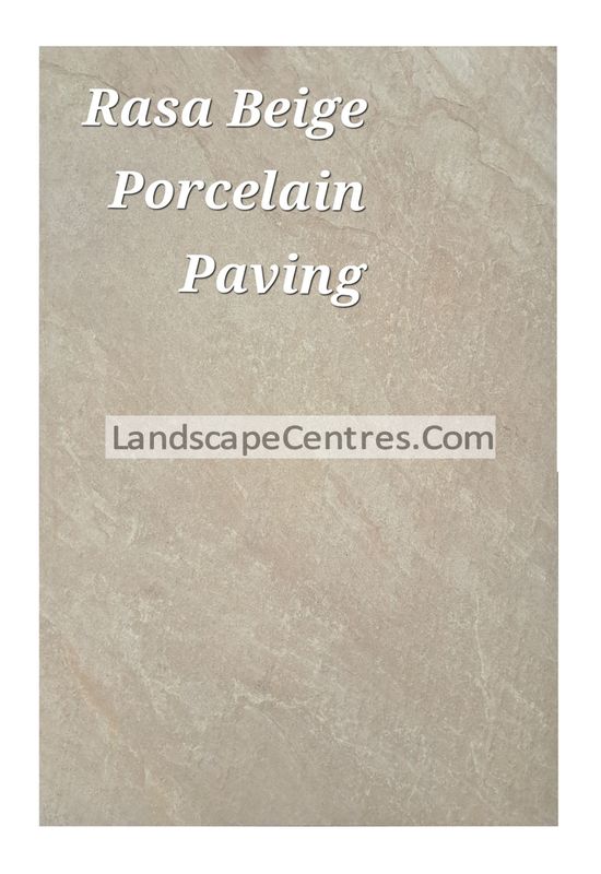 Rasa Beige Porcelain Paving Slab- Now from £26 per m2 (3 Sizes Available)