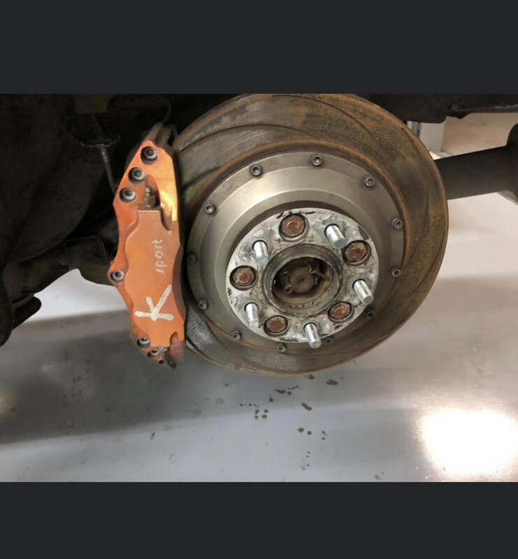 K-Sport rear brake setup s14