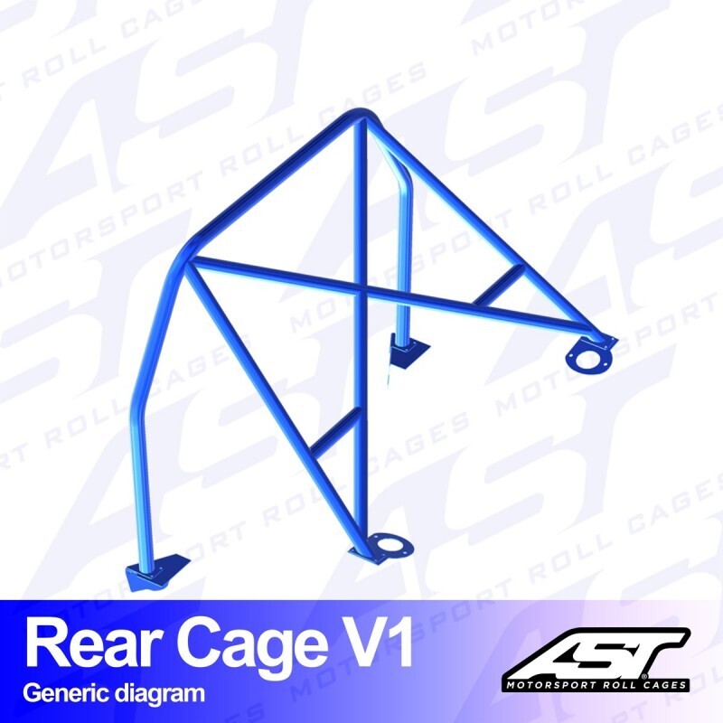 ROLL BAR TOYOTA AE86 COROLLA LEVIN 2-DOOR COUPE REAR CAGE V1