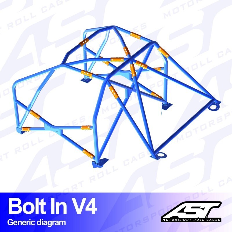 ROLL CAGE TOYOTA GR YARIS (GXPA16) 2-DOOR HATCHBACK BOLT IN V4