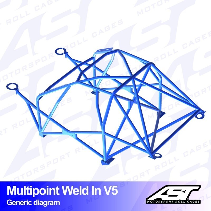 ROLL CAGE TOYOTA GR YARIS (GXPA16) 2-DOOR HATCHBACK MULTIPOINT WELD IN V5 ROLL CAGE TOYOTA GR YARIS (GXPA16) 2-DOOR HATCHBACK MULTIPOINT WELD IN V5