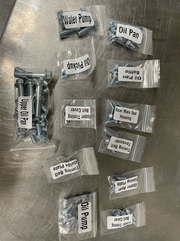 1/2JZ engine bolt kit
