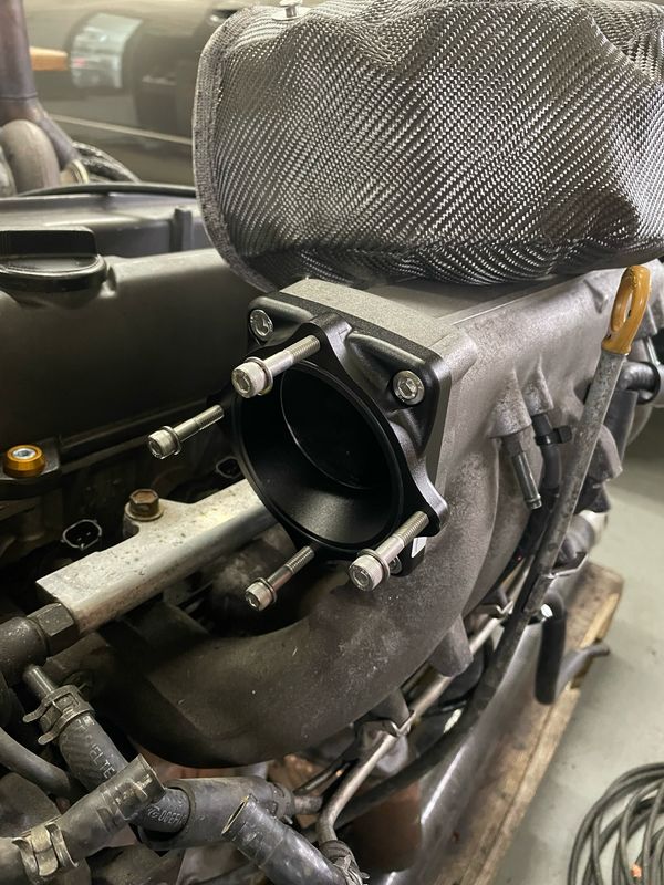 1JZ-GTE VVTI BOSCH 74MM DBW THROTTLE BODY ADAPTOR