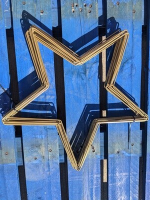 Premium star wreath frames, gold finish 12" and 16"