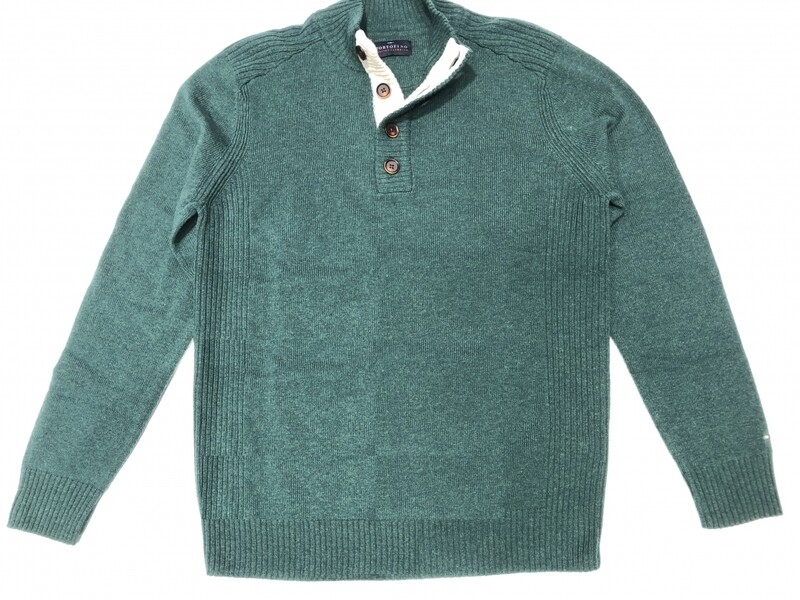 Portofino trui met knopen 2084PRTF02-5 groen Portofino trui met knopen 2084PRTF02-5 groen