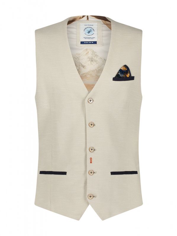 A Fish Named Fred Gilet 29.132 Ecru