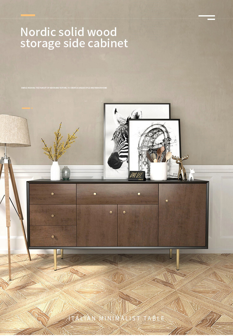 Custom Made Nordic Storage Side Cabinet