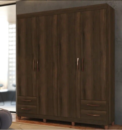Custom Made Sorenia Wooden Wardrobe