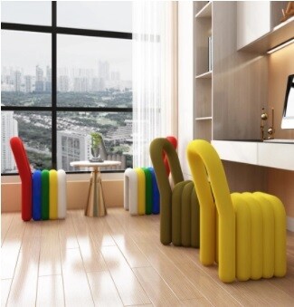 Nordic Artistic Rainbow Creative Chair