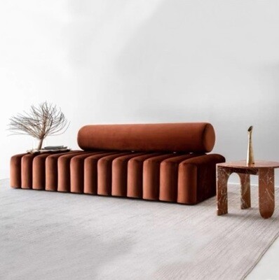 Artistic Nordic Sofa in Cube Layered Proportioned Creative Design