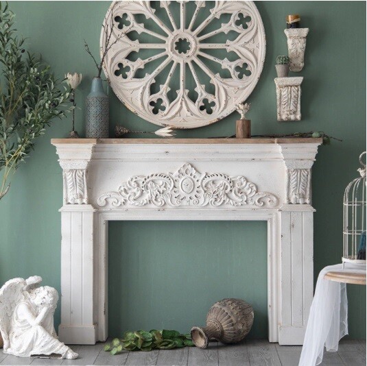 Ancient Historical Greek Piece of Console Table, Walkway Deco Art, Porch Corridor Table with Ocean Atlantis Design