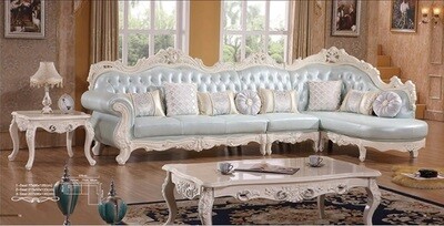 Antique Luxury French L-Shaped Sofa