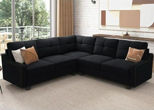 Convertible Sectional Sofa, L Shaped Couch