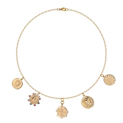 Necklace with Gold Coins