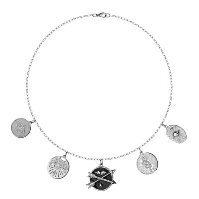 Necklace with Silver Coins