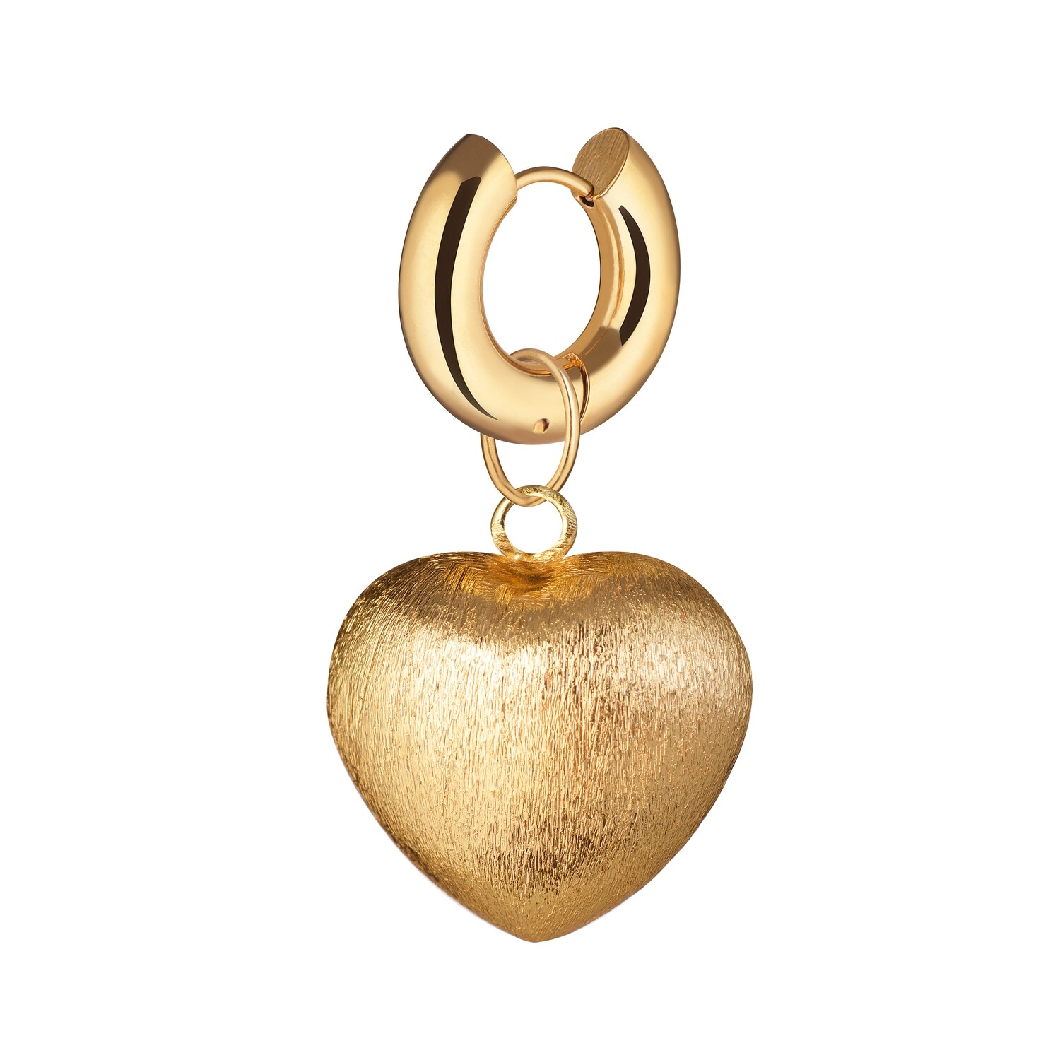 Gold Heart Single Earring