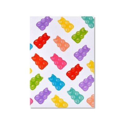 Colored Gummy Bear Notebook