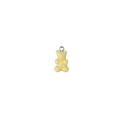 Cream Gummy Bear Pendant