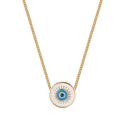 Gold Chain with Eye Pendant