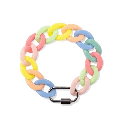 Rainbow Carabiners Bracelet