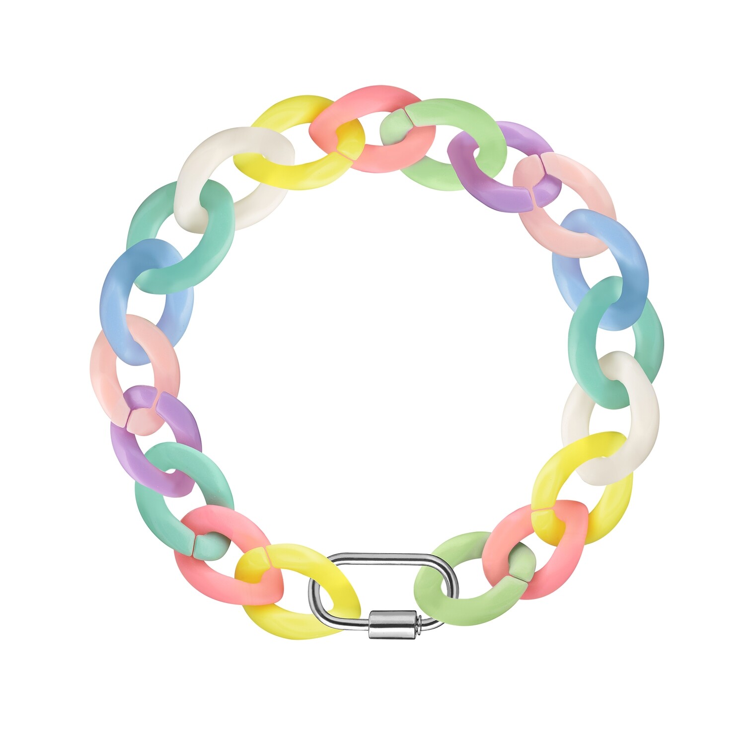 Rainbow Carabiners Anklet