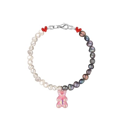 Pearl Bracelet with Gummy Bear
