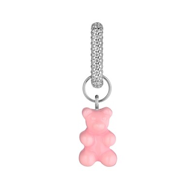 Pink Gummy Bear Single Earring