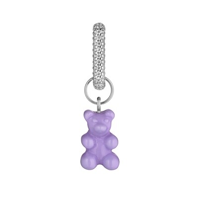 Purple Gummy Bear Single Earring