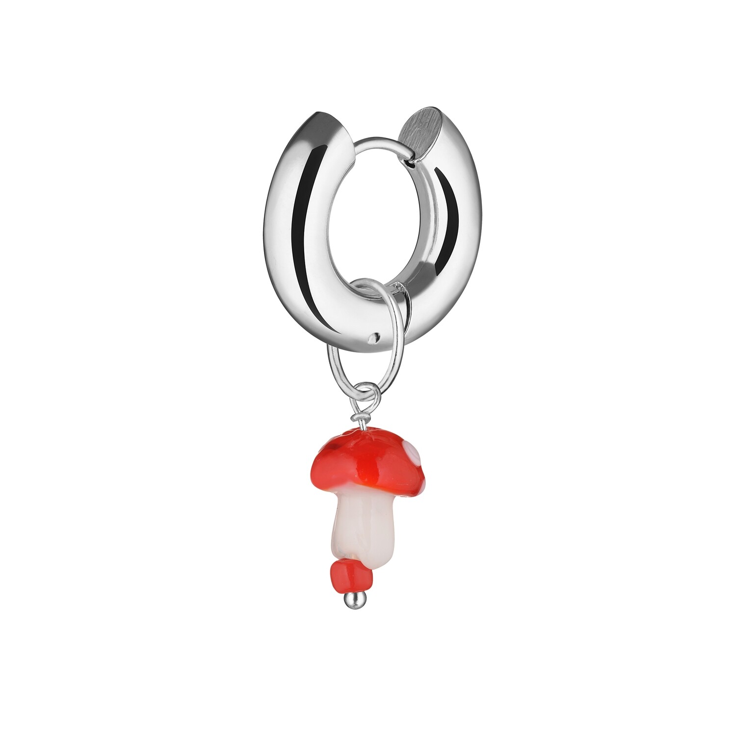 Red Mushroom Single Earring