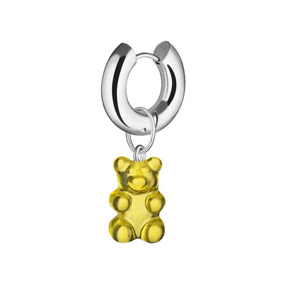 Single Earring with Yellow Gummy Bear