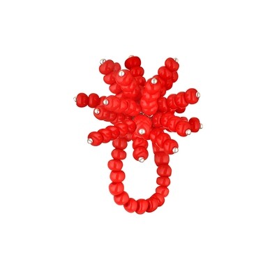 Red Champagne Shower Ring