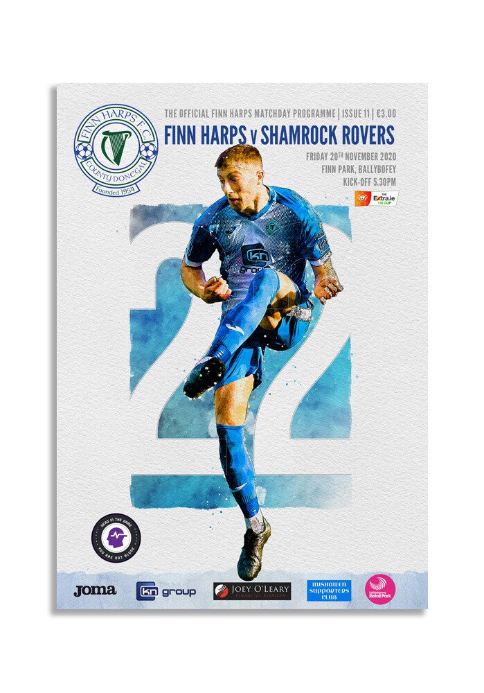 Issue 11 2020, Finn Harps v Shamrock Rovers Programme