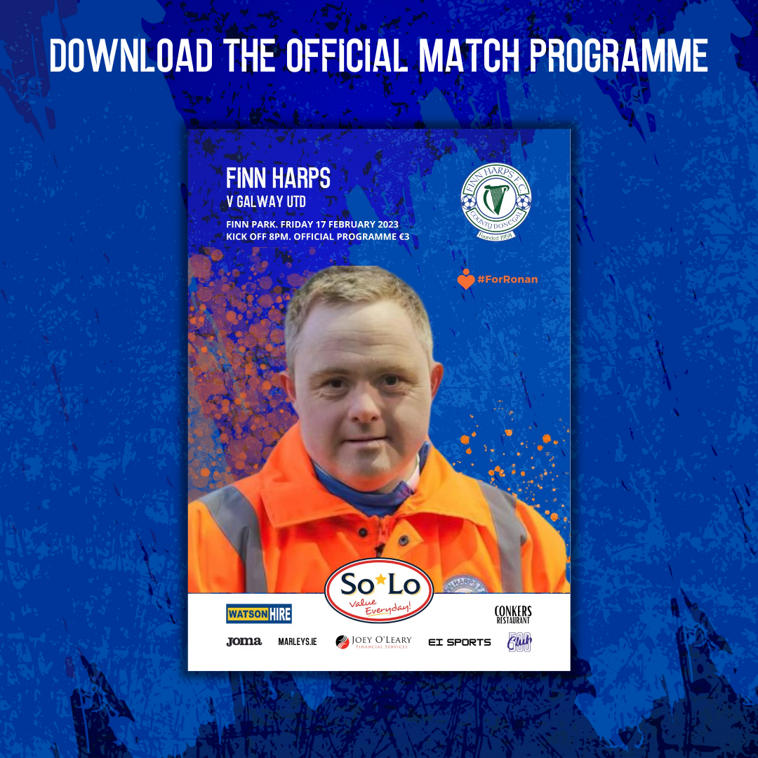PRINTED Issue 1 2023, Finn Harps v Galway Utd Official Match Programme