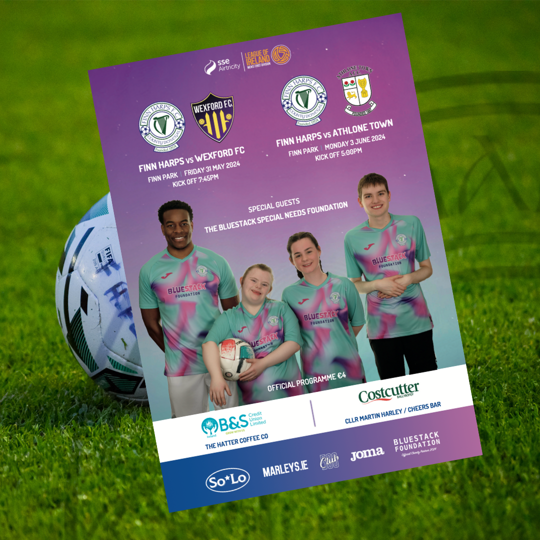 Issue 10 2024, Finn Harps v Wexford | Finn Harps v Athlone Town Official Match Programme