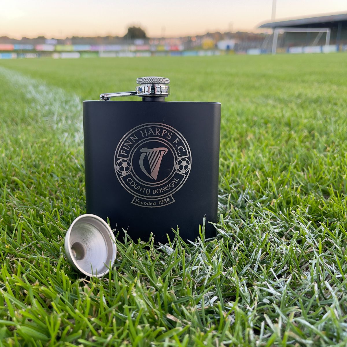 Finn Harps Engraved Hip Flask 200ml