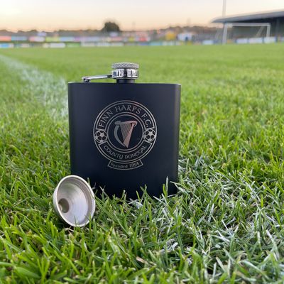Finn Harps Engraved Hip Flask 200ml
