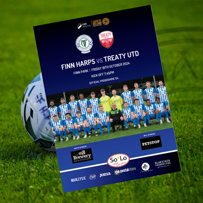 Issue 16 2024, Finn Harps v Treaty Utd Official Match Programme