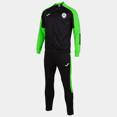 Kids Finn Harps 2024 Tracksuit, Black/Fluorescent Green