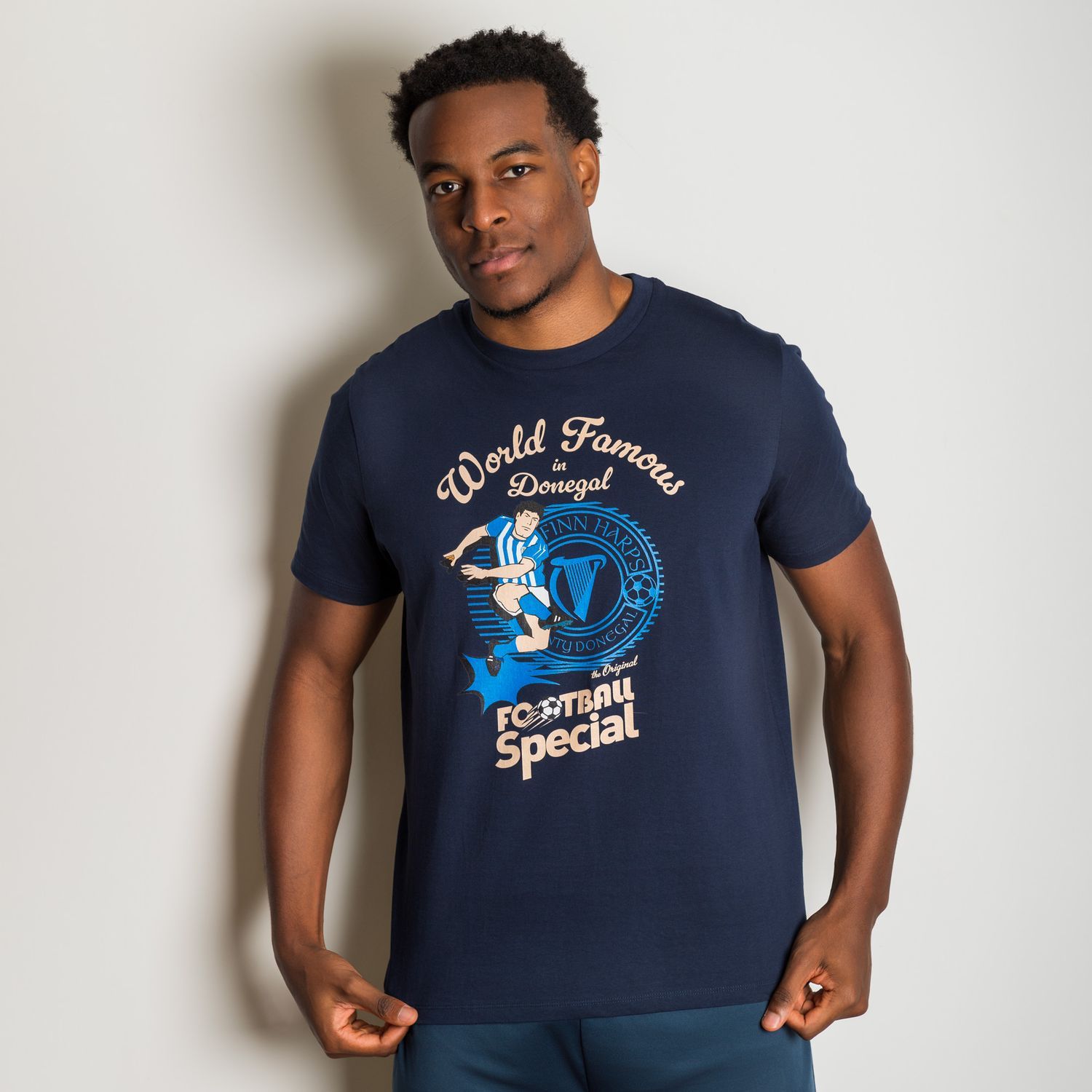 Finn Harps x Football Special T-Shirt, Navy, Kids