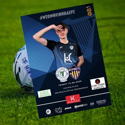 Issue 9 2025, Finn Harps v Wexford Official Match Programme