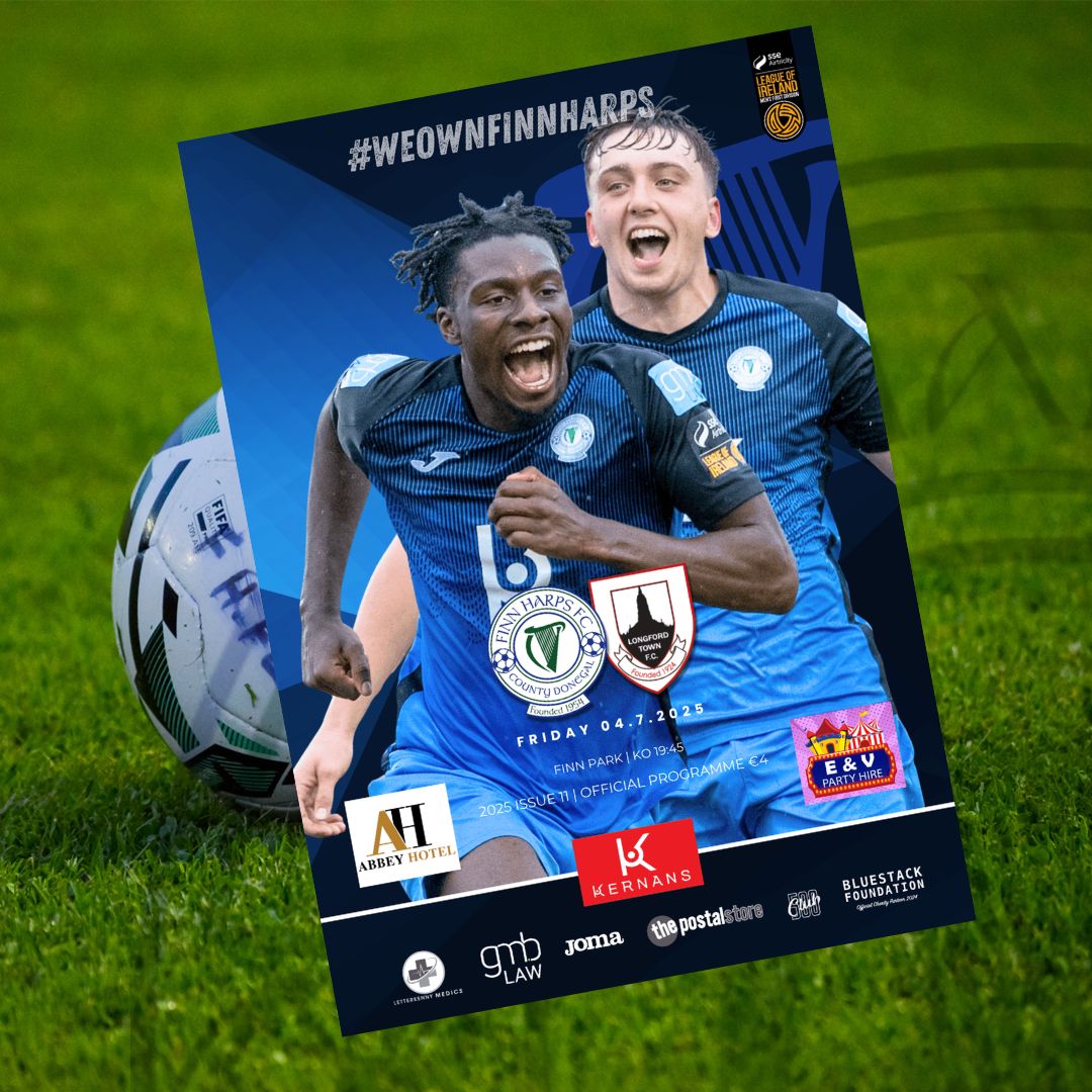Issue 11 2025, Finn Harps v Longford Town Official Match Programme