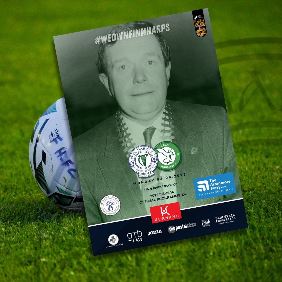 Issue 14 2025, Finn Harps v Bray Wanderers Official Match Programme